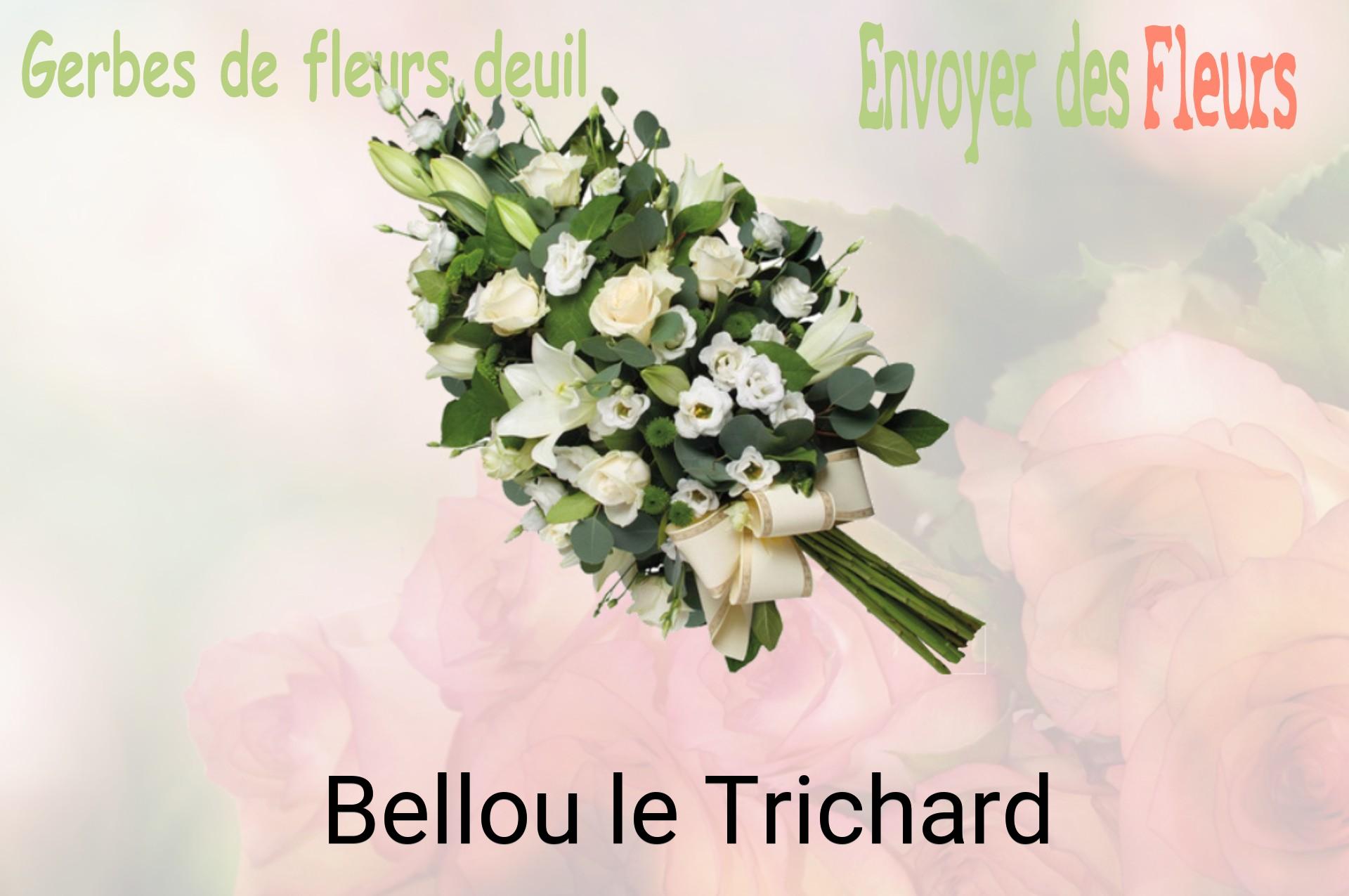 Gerbe de fleurs de deuil livrée à Bellou-le-Trichard